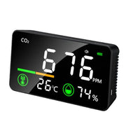 Monitor per la concentrazione di anidride carbonica TOMO-2, strumento per il test della qualità dell'aria domestica.