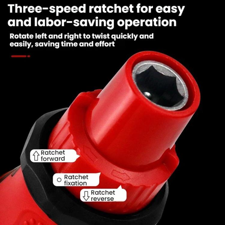 Set di attrezzi per riparazioni 34 in 1 con cacciavite a cricchetto rivestito in gomma., 34 in 1