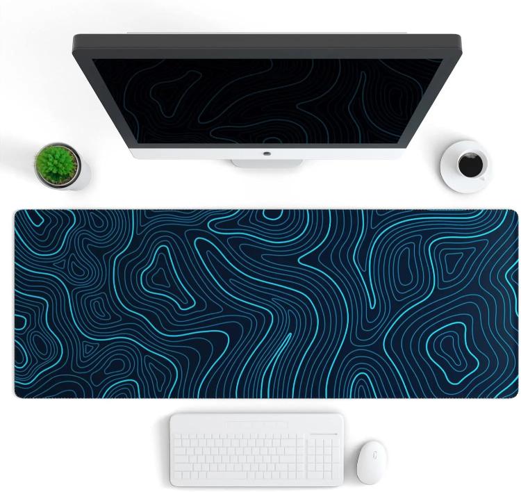 Abstract Line Texture Mouse Pad Non-Slip Desk Mat For Office, Gaming, 300x600x2mm, 300x700x2mm, 300x800x2mm, 400x900x2mm