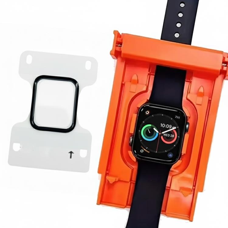 Pellicola protettiva in vetro temperato con kit di installazione autoallineante migliorato, For Apple Watch Series 10/11 46mm, For Apple Watch Series 10/11 42mm, For Apple Watch Series 7/8/9 45mm, For Apple Watch Series 7/8/9 41mm                      ...