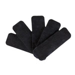 5 filtri aria in cotone con carbone attivo e adesivo per pale di ventilatore elettrico., 25x9x0.3mm, 25x9x0.5mm