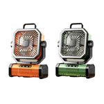 Ventilatore USB portatile oscillante con telecomando e luce