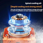 Ventilatore USB portatile oscillante con telecomando e luce
