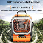 Ventilatore USB portatile oscillante con telecomando e luce