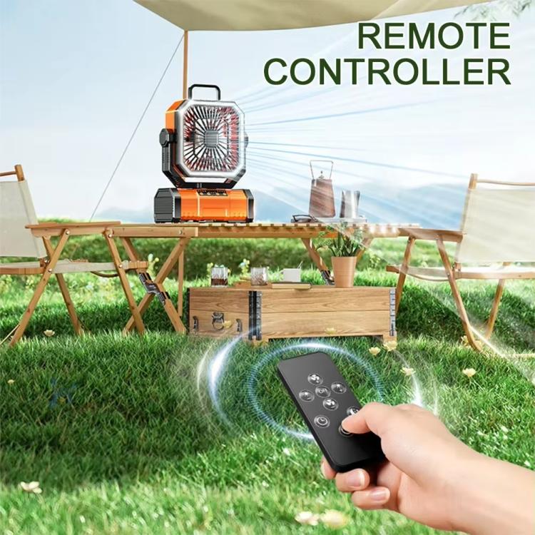 Ventilatore USB portatile oscillante con telecomando e luce