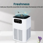 Diffusore di aromaterapia da tavolo con ioni negativi, purificatore d'aria per la rimozione di odori e formaldeide., EU Plug