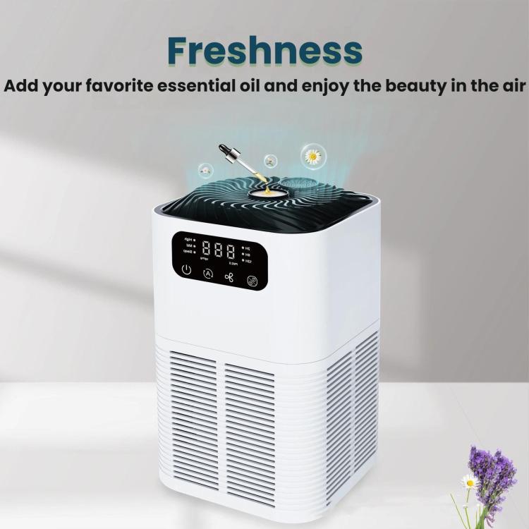 Diffusore di aromaterapia da tavolo con ioni negativi, purificatore d'aria per la rimozione di odori e formaldeide., EU Plug