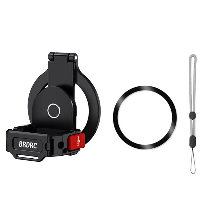 Supporto magnetico espandibile per telefono BRDRC per DJI Osmo Pocket 3 con attacco a slitta a freddo., For DJI Osmo Pocket 3 Black