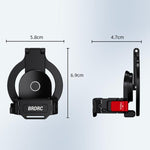 Supporto magnetico espandibile per telefono BRDRC per DJI Osmo Pocket 3 con attacco a slitta a freddo., For DJI Osmo Pocket 3 Black