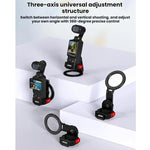 Supporto magnetico espandibile per telefono BRDRC per DJI Osmo Pocket 3 con attacco a slitta a freddo., For DJI Osmo Pocket 3 Black
