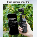 Supporto magnetico espandibile per telefono BRDRC per DJI Osmo Pocket 3 con attacco a slitta a freddo., For DJI Osmo Pocket 3 Black