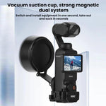 Supporto magnetico espandibile per telefono BRDRC per DJI Osmo Pocket 3 con attacco a slitta a freddo., For DJI Osmo Pocket 3 Black