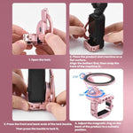 Supporto magnetico espandibile per telefono BRDRC per DJI Osmo Pocket 3 con attacco a slitta a freddo., For DJI Osmo Pocket 3 Pink