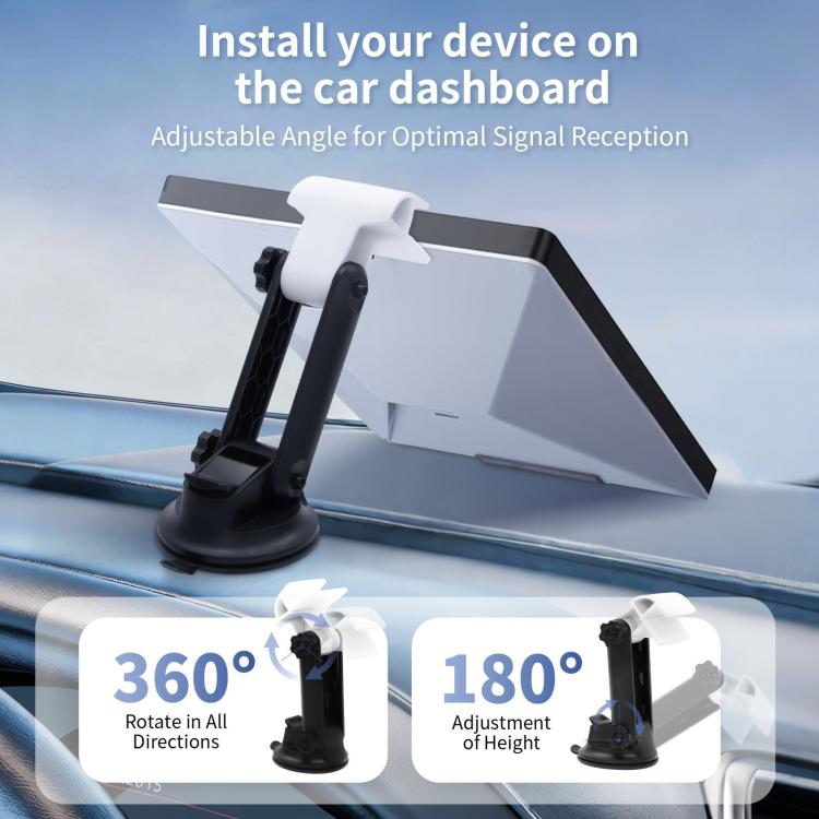 Supporto per auto per console centrale del dispositivo Starlink Mini, S2055 White, S2055 Black