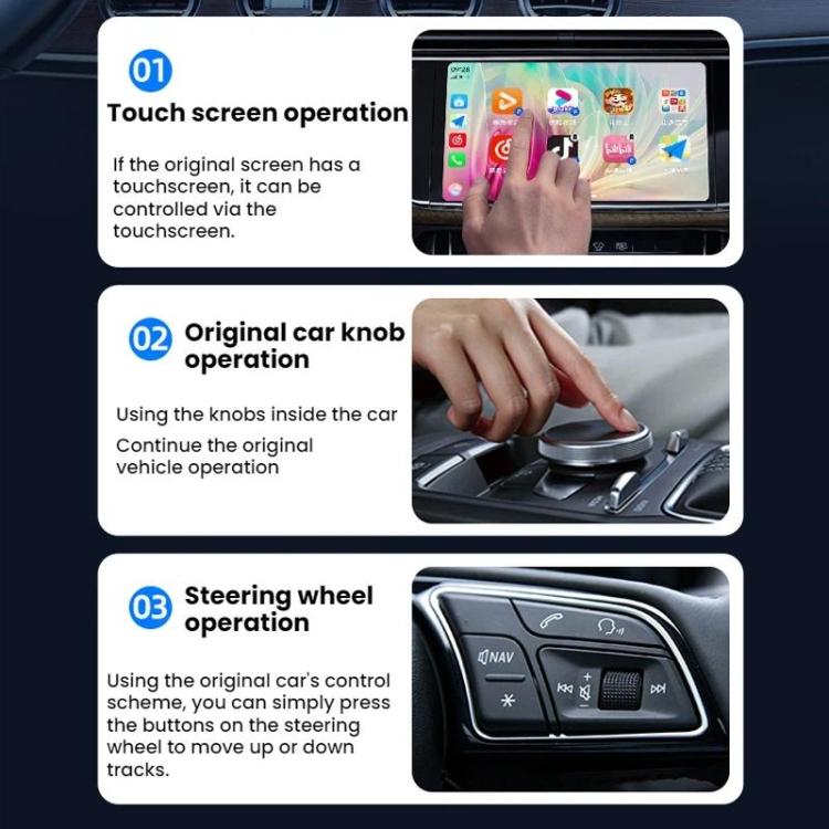 Modulo di connettività per sistema di infotainment per auto, da cablato a wireless., Ultra3 2Air Wired CarPlay/Android Auto, Ultra3 Wired CarPlay/HiCar, Ultra3 Wired CarLife/HiCar, Ultra3 Wired CarLife