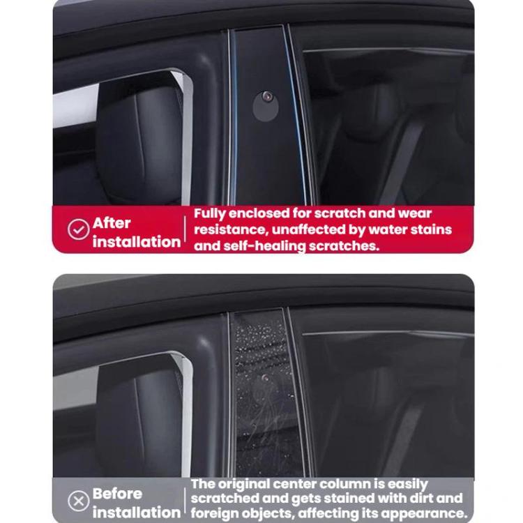Pellicola protettiva per montante B dell'auto, For Tesla Model Y, For Tesla Model 3, For Tesla Model Y L