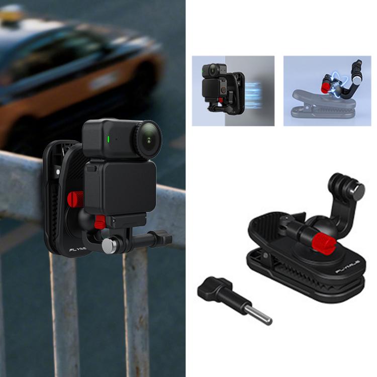 Supporto per fotocamera DJI/GoPro/Insta360 da fissare allo zaino con tracolla., Magnetic, Regular