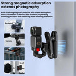 Supporto per fotocamera DJI/GoPro/Insta360 da fissare allo zaino con tracolla., Magnetic, Regular
