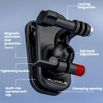 Supporto per fotocamera DJI/GoPro/Insta360 da fissare allo zaino con tracolla., Magnetic, Regular