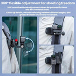 Supporto per fotocamera DJI/GoPro/Insta360 da fissare allo zaino con tracolla., Magnetic, Regular