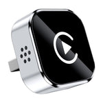 Q1A Box wireless 2 in 1 per Carplay/Android Auto, box di connettività intelligente e portatile per auto., Black Color Label, Black White Lable, Silver White Lable, Black Chromatic Car Badge, Silver Chromatic Car Badge, Gold Label Dual-Pocket Translator...