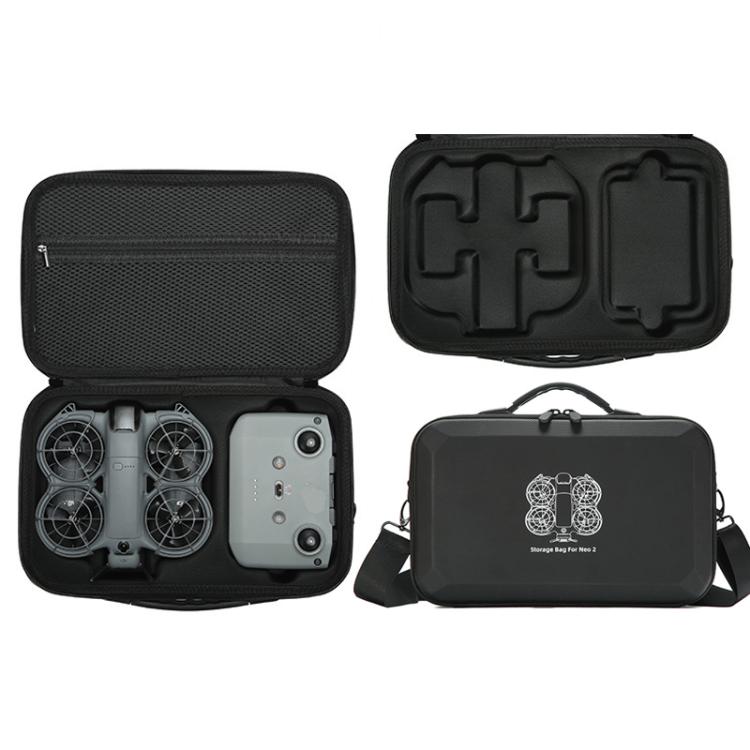 Custodia rigida Fly More Combo per DJI Neo 2, borsa a tracolla sagomata su misura., Mini Black, Fly More Combo Gray