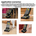 Spazzola a rullo di ricambio per lavasciuga pavimenti Karcher BR30/4C, White Soft Bristle Brush, Red Neutral Brush, Double Green Microfiber Brush