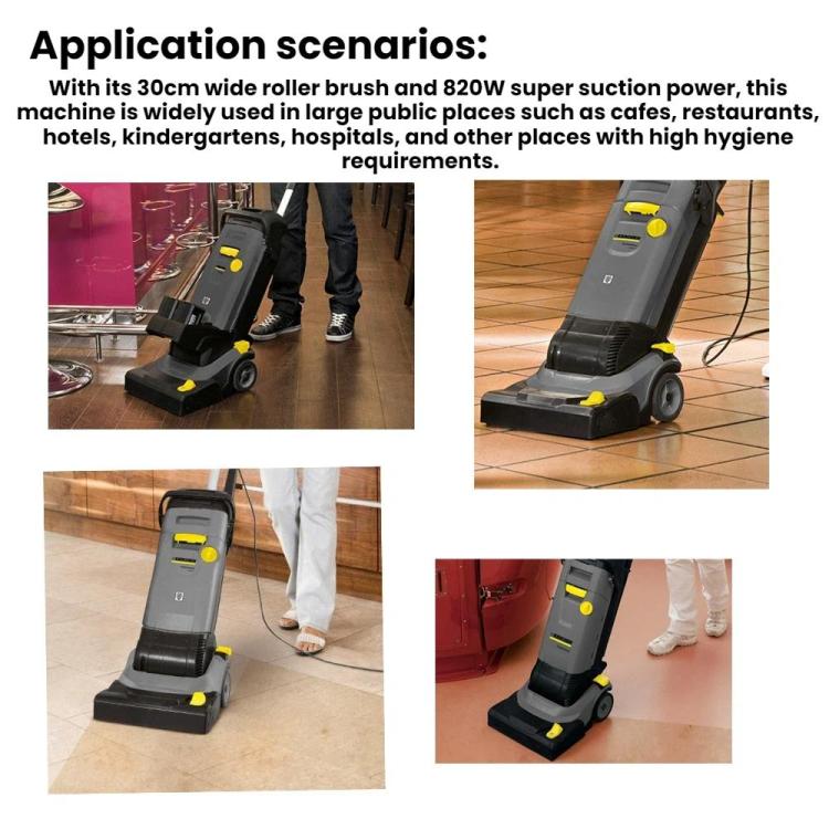 Spazzola a rullo di ricambio per lavasciuga pavimenti Karcher BR30/4C, White Soft Bristle Brush, Red Neutral Brush, Double Green Microfiber Brush