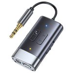 Adattatore AUX per auto con ricevitore e trasmettitore Bluetooth 5.4 G76, G76