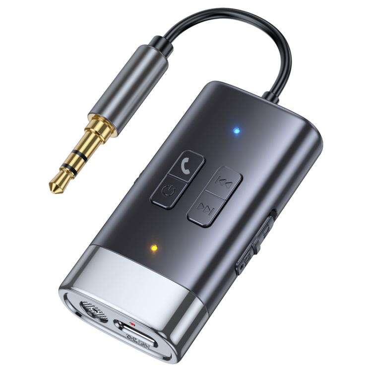 Adattatore AUX per auto con ricevitore e trasmettitore Bluetooth 5.4 G76, G76