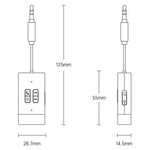 Adattatore AUX per auto con ricevitore e trasmettitore Bluetooth 5.4 G76, G76