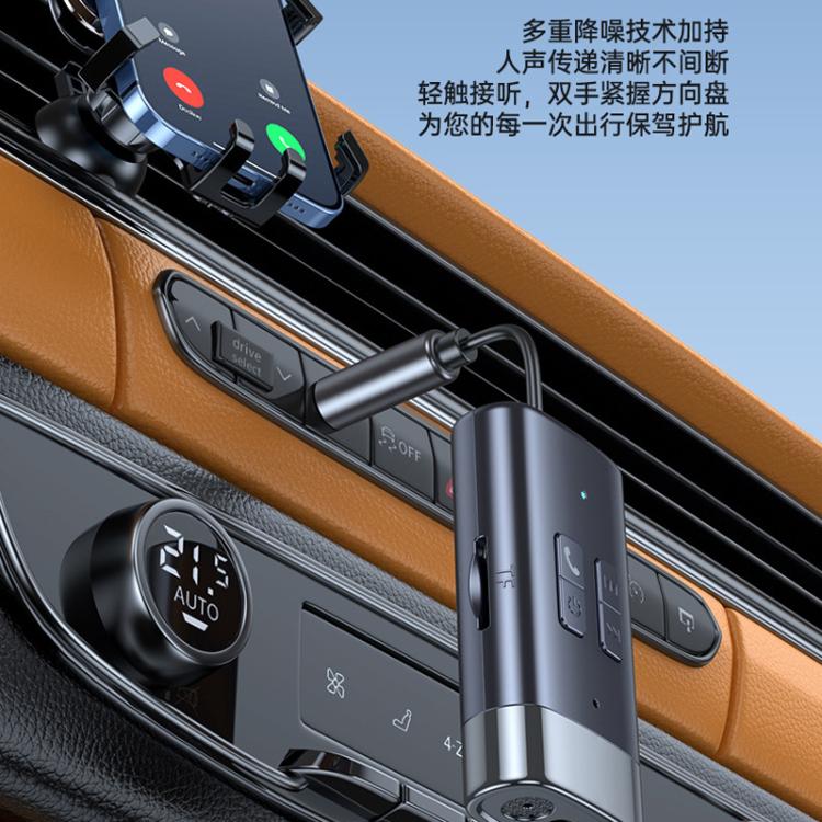 Adattatore AUX per auto con ricevitore e trasmettitore Bluetooth 5.4 G76, G76