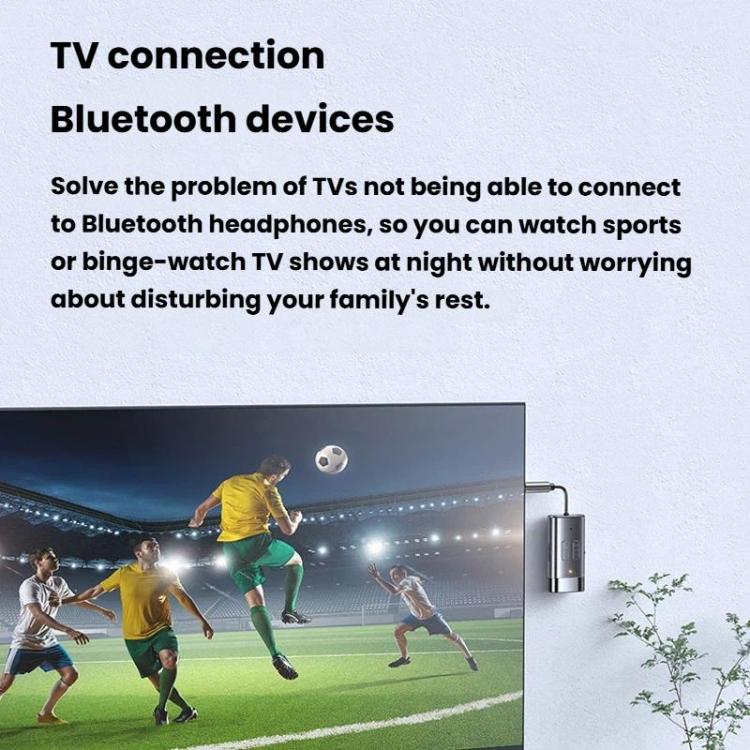 Adattatore AUX per auto con ricevitore e trasmettitore Bluetooth 5.4 G76, G76