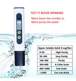 Penna semplice per il test della qualità dell'acqua TDS, rilevatore portatile di durezza., M2 White