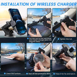 Supporto per sensore intelligente per ricarica wireless da auto con bocchetta dell'aria da 5W-15W per la ricarica del telefono, M15A
