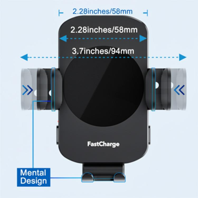 Supporto per sensore intelligente per ricarica wireless da auto con bocchetta dell'aria da 5W-15W per la ricarica del telefono, M15A