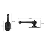 2 basi adesive a forma di chiocciola per supporto telefono auto, base di supporto girevole a 360 gradi, Snail-Shaped Phone Mount Base