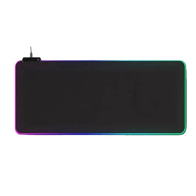 Micro-USB LED Glowing Mouse Keyboard Pad RGB Colorful Lights Locked Edge Thickened Mouse Desk Pad, 250x350x3mm, 250x350x4mm, 300x800x3mm, 300x800x4mm, 400x900x3mm, 400x900x4mm