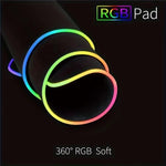 Micro-USB LED Glowing Mouse Keyboard Pad RGB Colorful Lights Locked Edge Thickened Mouse Desk Pad, 250x350x3mm, 250x350x4mm, 300x800x3mm, 300x800x4mm, 400x900x3mm, 400x900x4mm