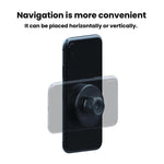 Anello di supporto magnetico regolabile per auto, accessorio con testa magnetica per supporti per telefono, Adjustable Ring Magnetic Mount