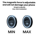 Anello di supporto magnetico regolabile per auto, accessorio con testa magnetica per supporti per telefono, Adjustable Ring Magnetic Mount