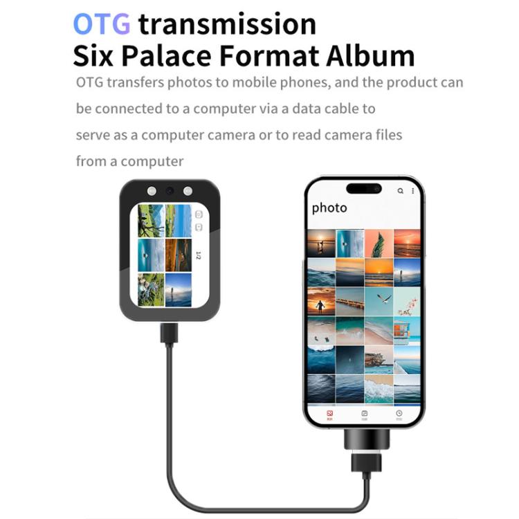 Fotocamera digitale CCD da 64 MP con funzione beauty, touchscreen scorrevole e lettore musicale., DC107 Black, DC107 White, DC107 Pink