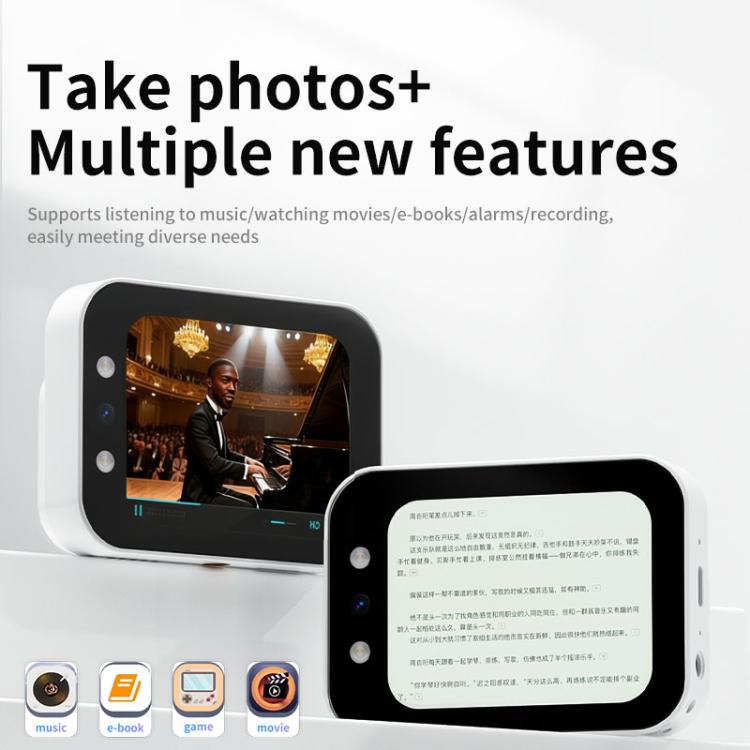Fotocamera digitale CCD da 64 MP con funzione beauty, touchscreen scorrevole e lettore musicale., DC107 Black, DC107 White, DC107 Pink