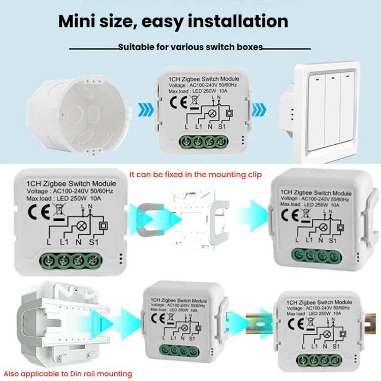 Interruttore intelligente ZigBee 3.0 con controllo vocale