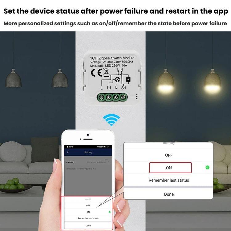 Interruttore intelligente ZigBee 3.0 con controllo vocale