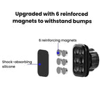 Testa magnetica per supporto per telefono da auto, accessori per testa magnetica quadrata con snodo sferico da 17 mm, Square