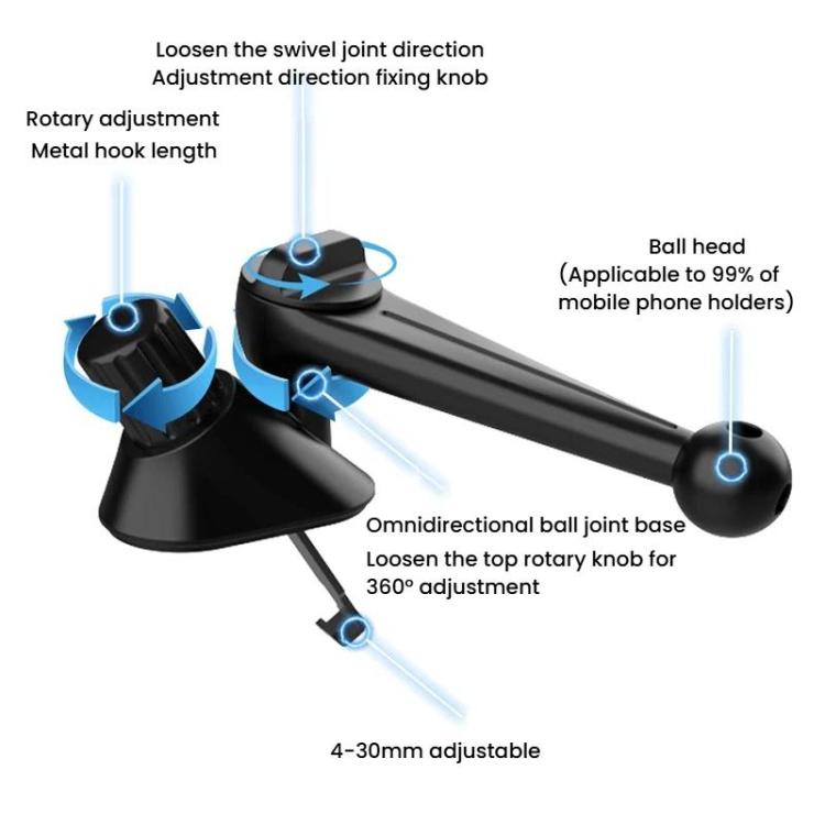 2 basi di montaggio a forma di chiocciola per auto, accessori per il montaggio del telefono sulla bocchetta dell'aria., Car Air Vent Phone Mount
