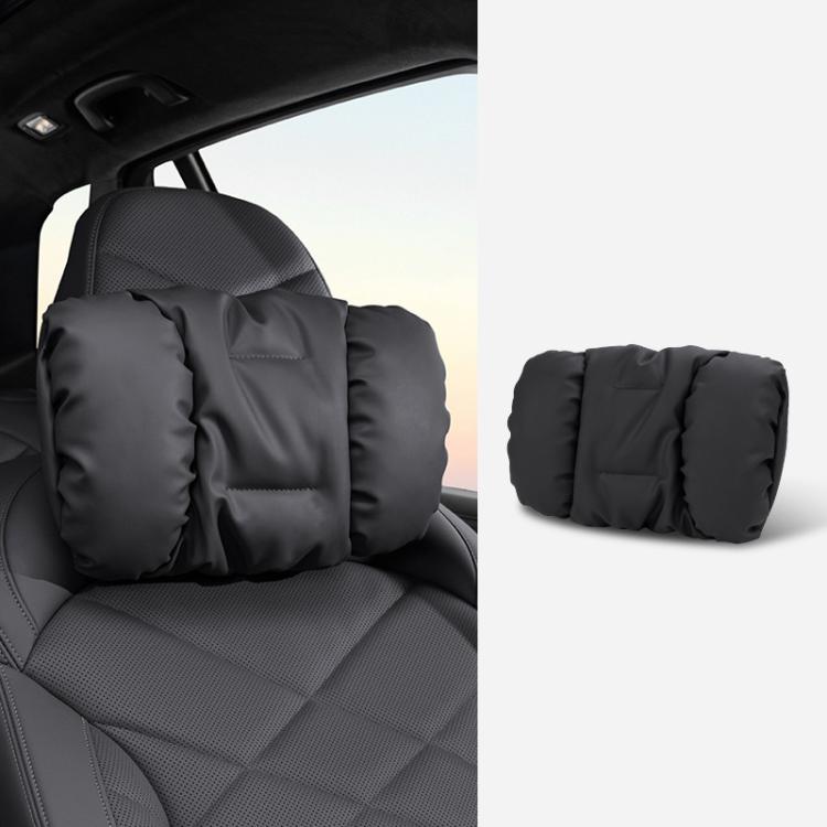 Set poggiatesta e supporto lombare in pelle antimacchia per auto