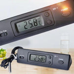 Mini termometro digitale elettronico impermeabile con ampio display, integrato.