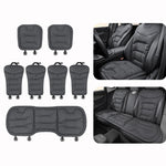 Cuscino per sedile auto, spesso e antiscivolo, per sedili anteriori e posteriori., Front Seat Cushion Black, Front Seat Cushion Brown, Front Seat Cushion Red, Back Cushion Black, Back Cushion Brown, Back Cushion Red, Rear Seat Cushion Black            ...